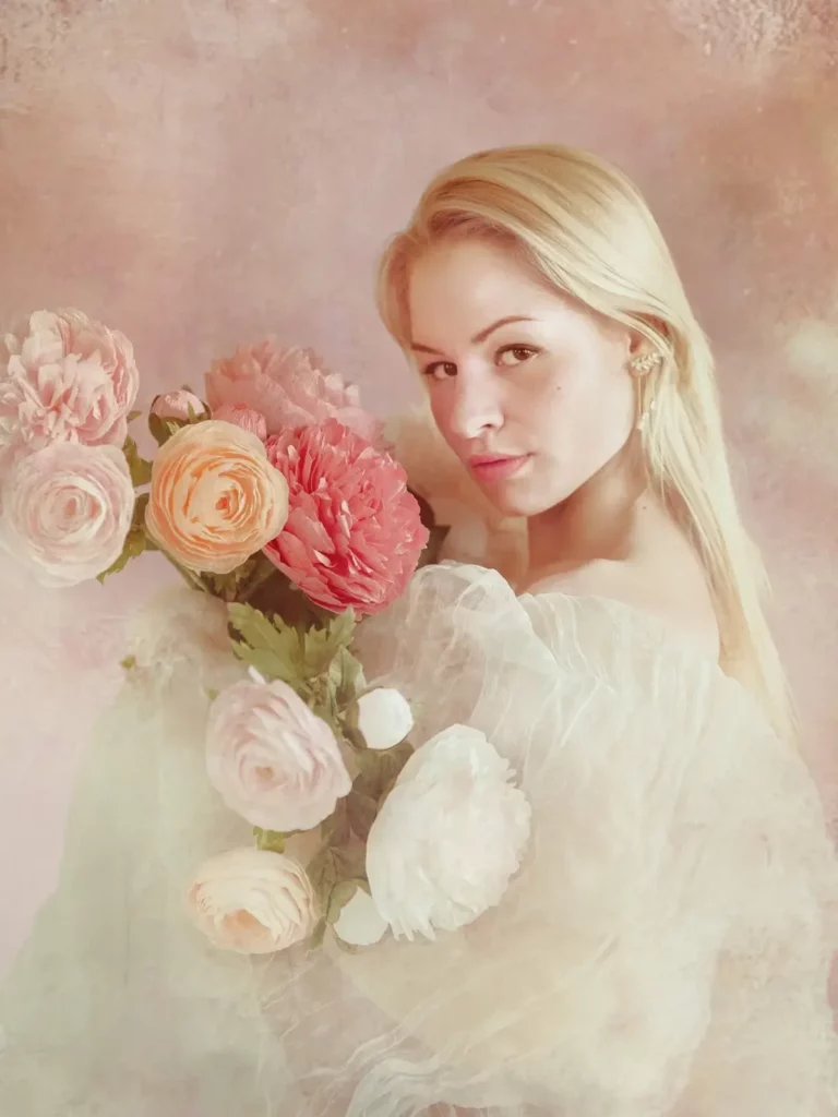 Bouquet de fleurs en papier réalisé sur mesure par Atelier Pirina