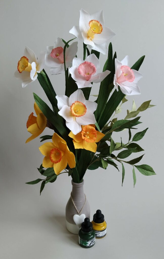 Fleurs et bouquet en papier sur mesure